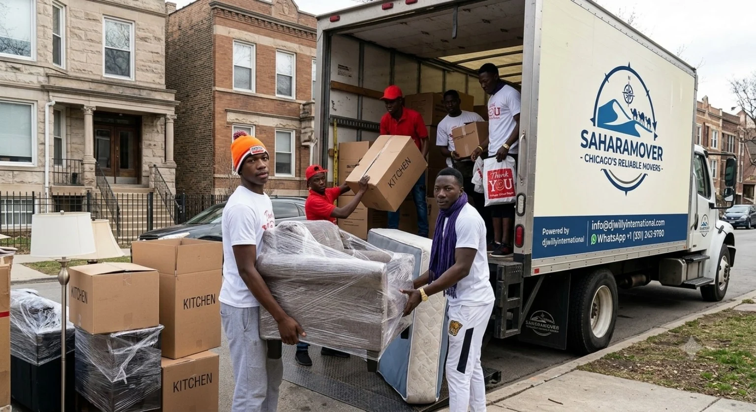 SAHARAMOVER crew moving furniture